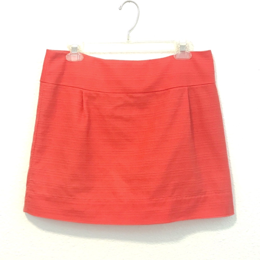 💚 3/$30 - J. Crew deep coral lined mini skirt